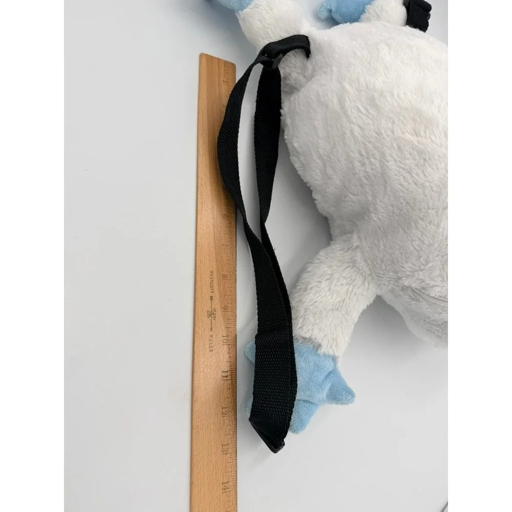 Disney Parks Matterhorn Abominable Snowman Harold Plush Backpack White Blue 14in